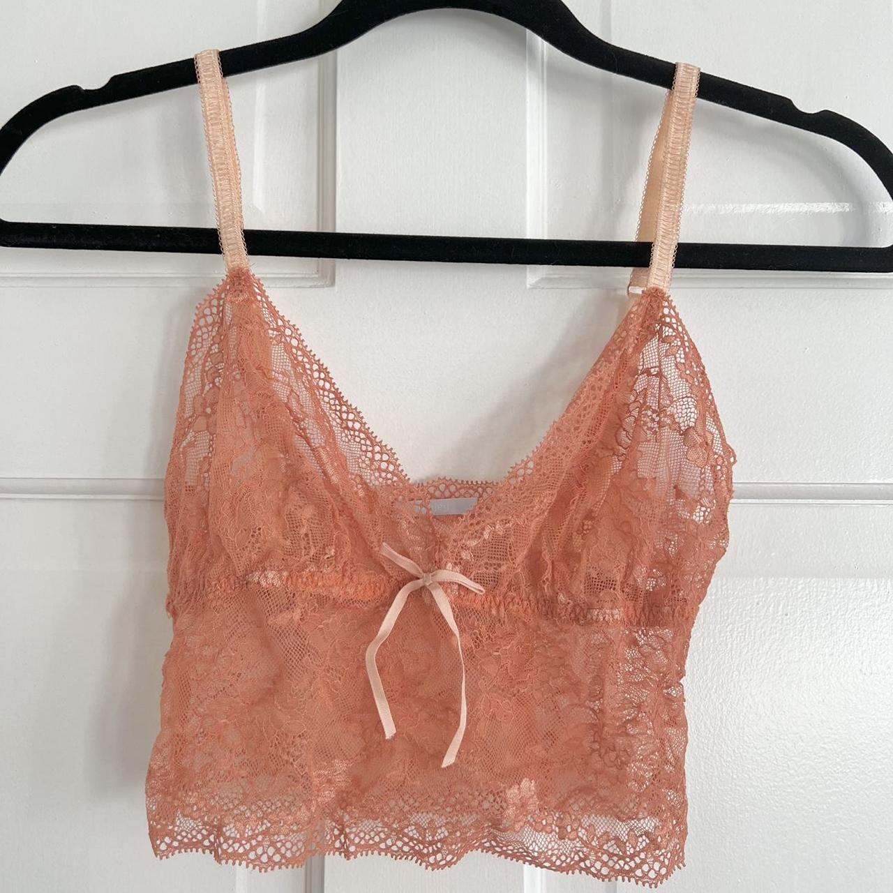 Eberjey Women's Orange Bra Depop