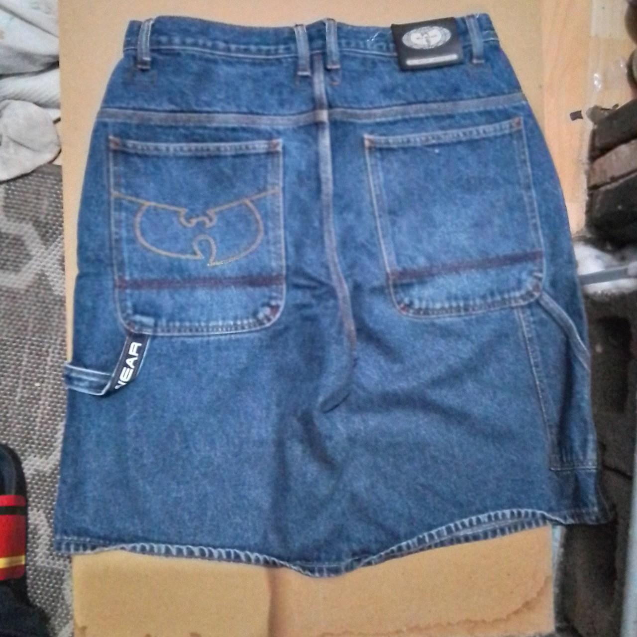 Wu Wear Men's Blue and Navy Shorts (5)