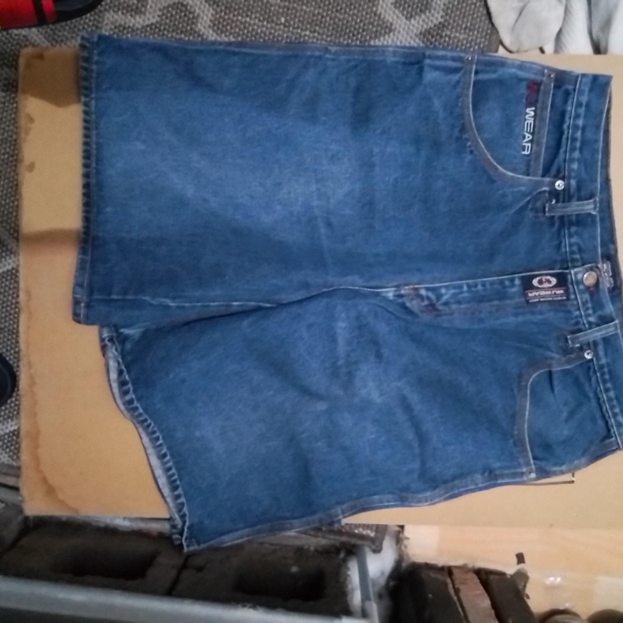 Wu Wear Men's Blue and Navy Shorts (6)