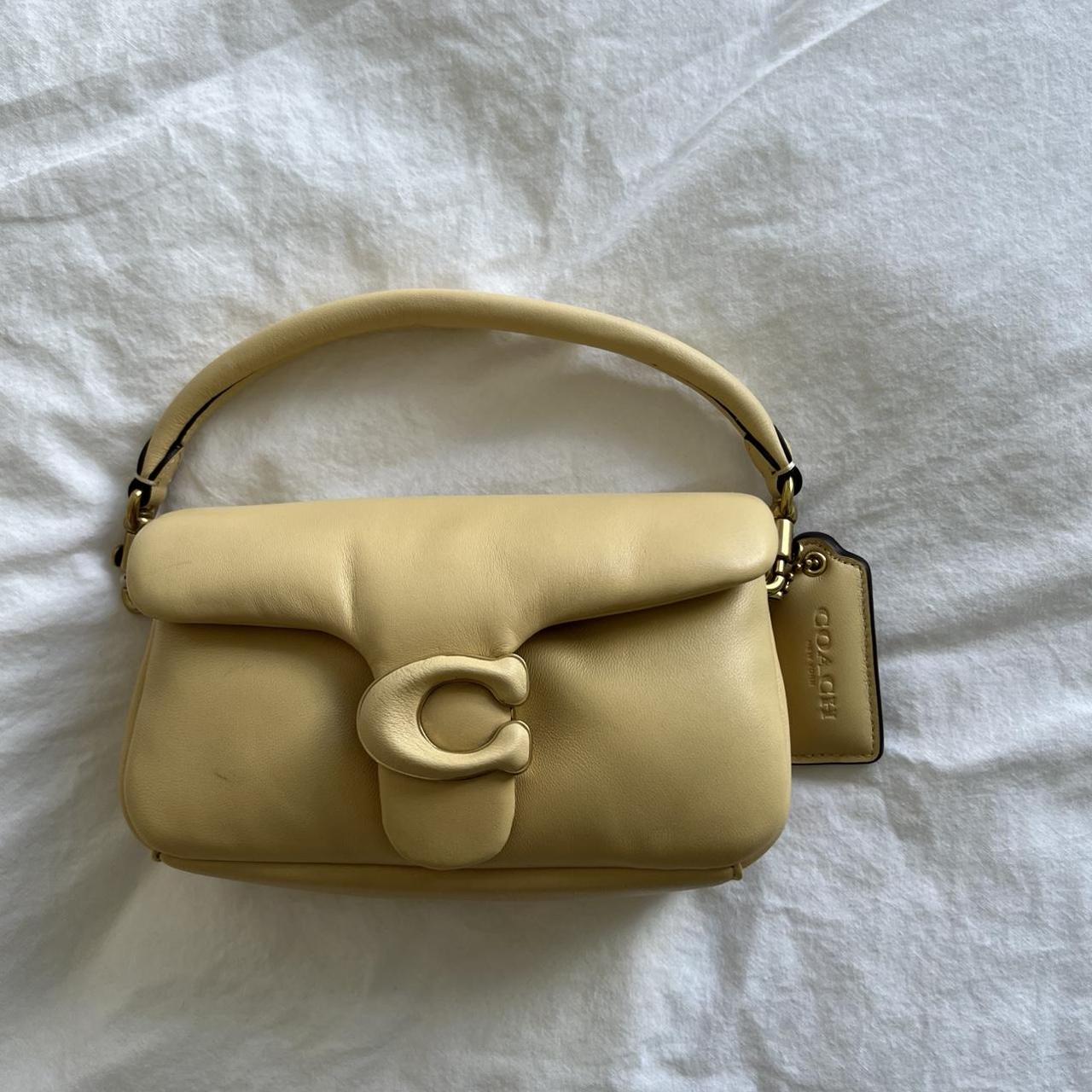 Coach Pillow Tabby Shoulder Bag 18 In Cream. for Women