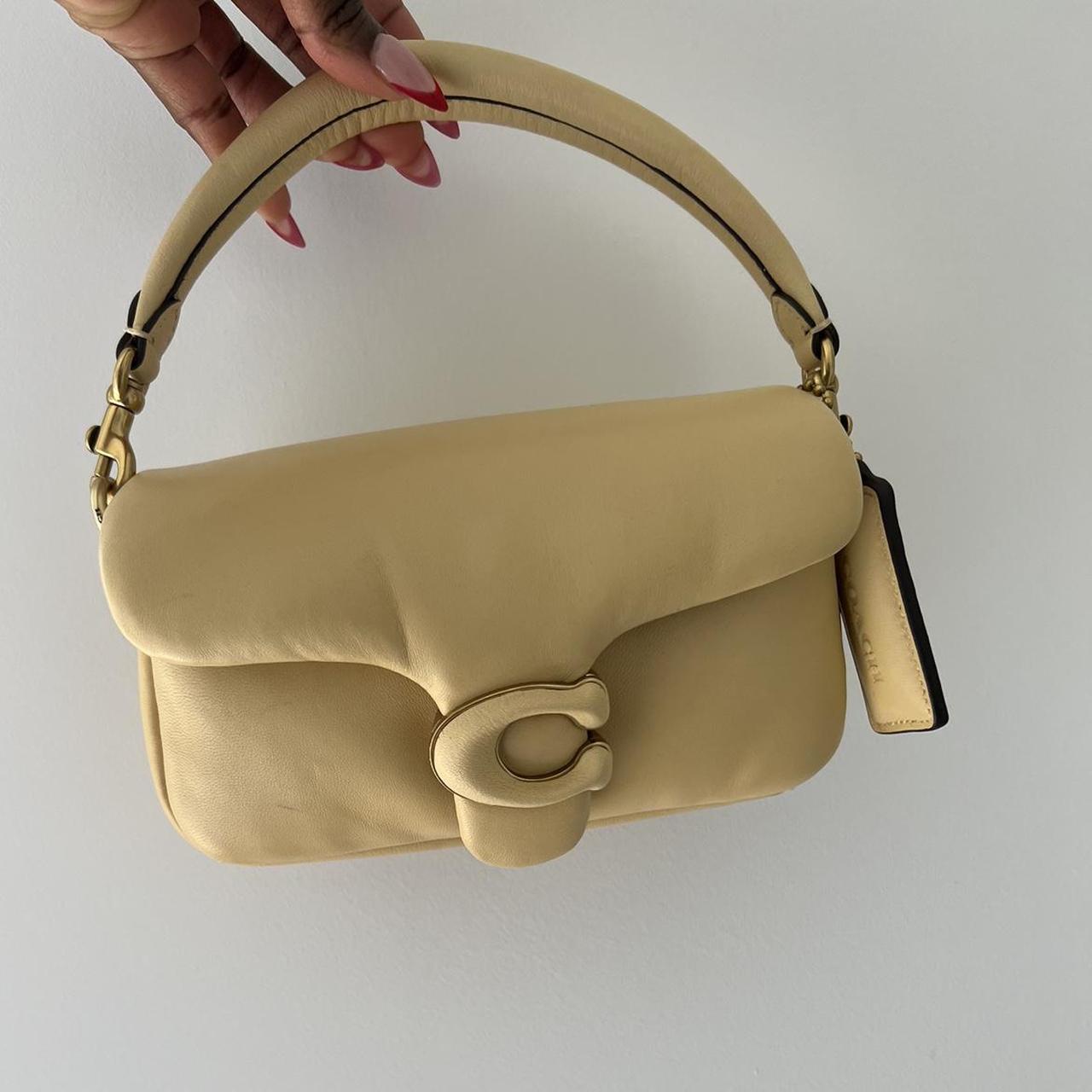 Coach Pillow Tabby Shoulder Bag 18 In Cream. for Women