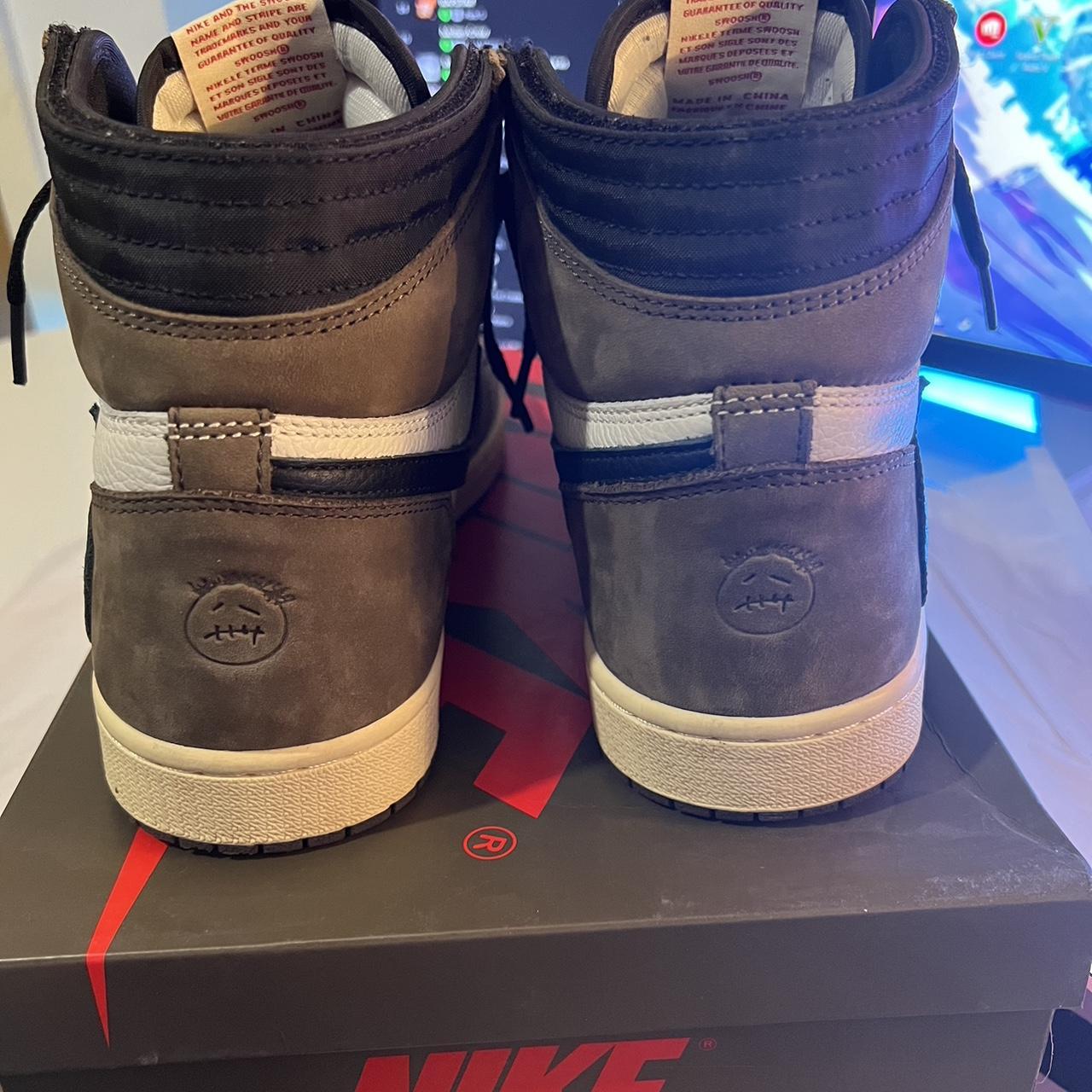 Authentic Travis Scott Jordan 1 high, worn few... - Depop