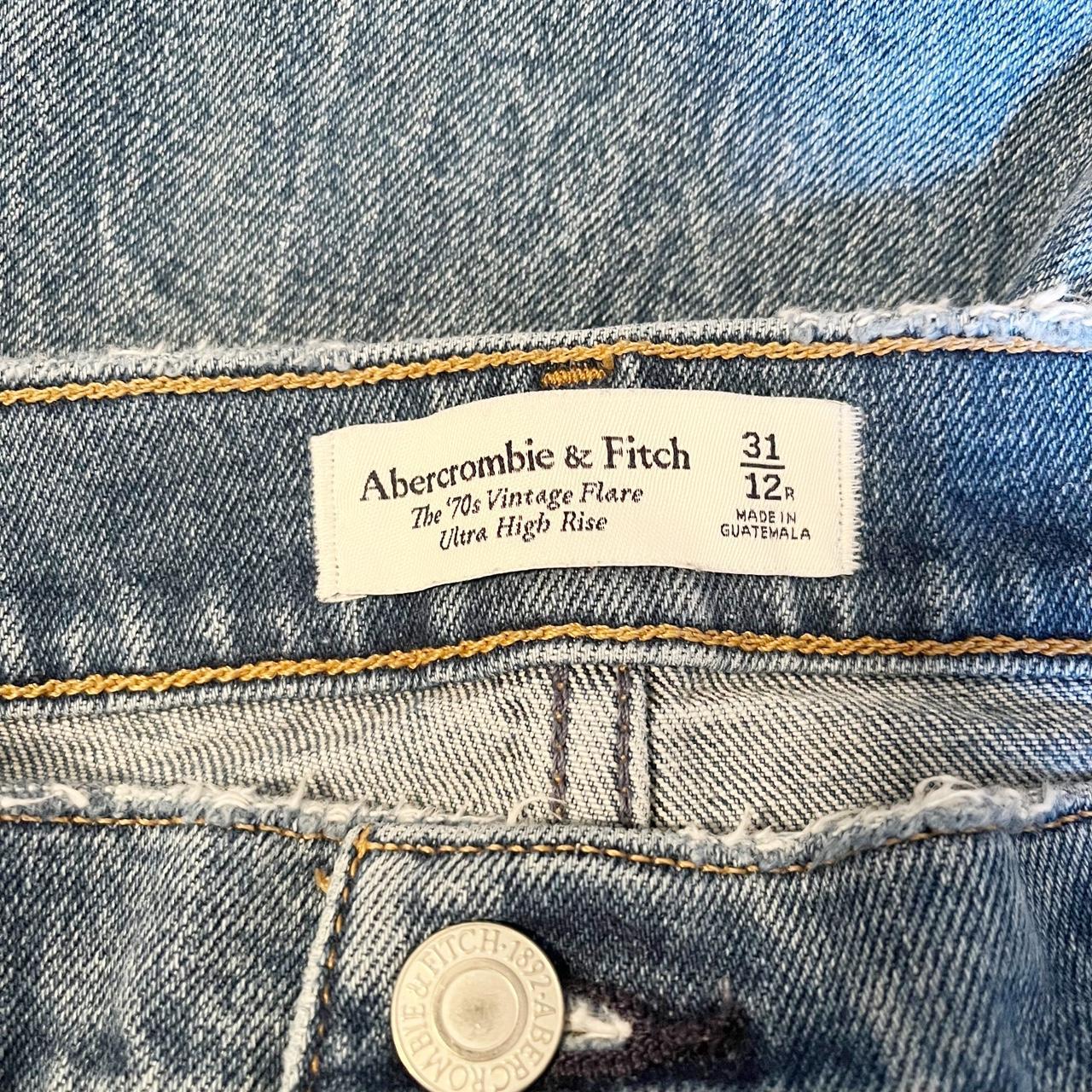 Abercrombie & Fitch Women’s 70s Flare Ultra High... - Depop