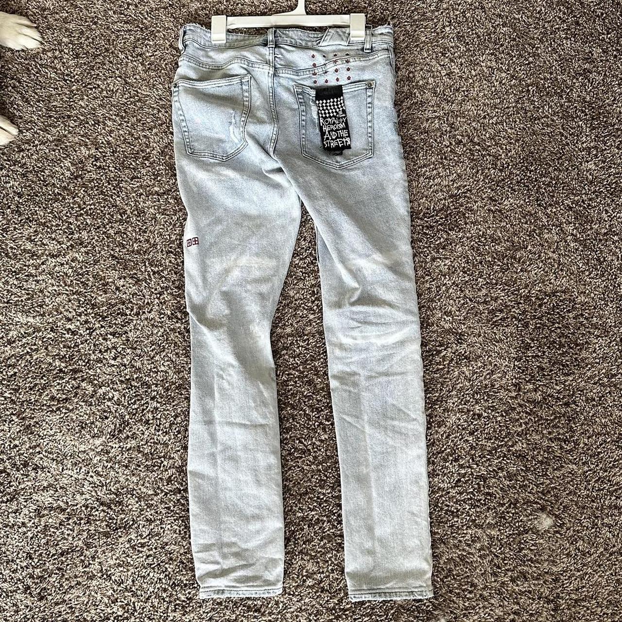 ksubi washed distressed skinny jeans size 34 any... - Depop