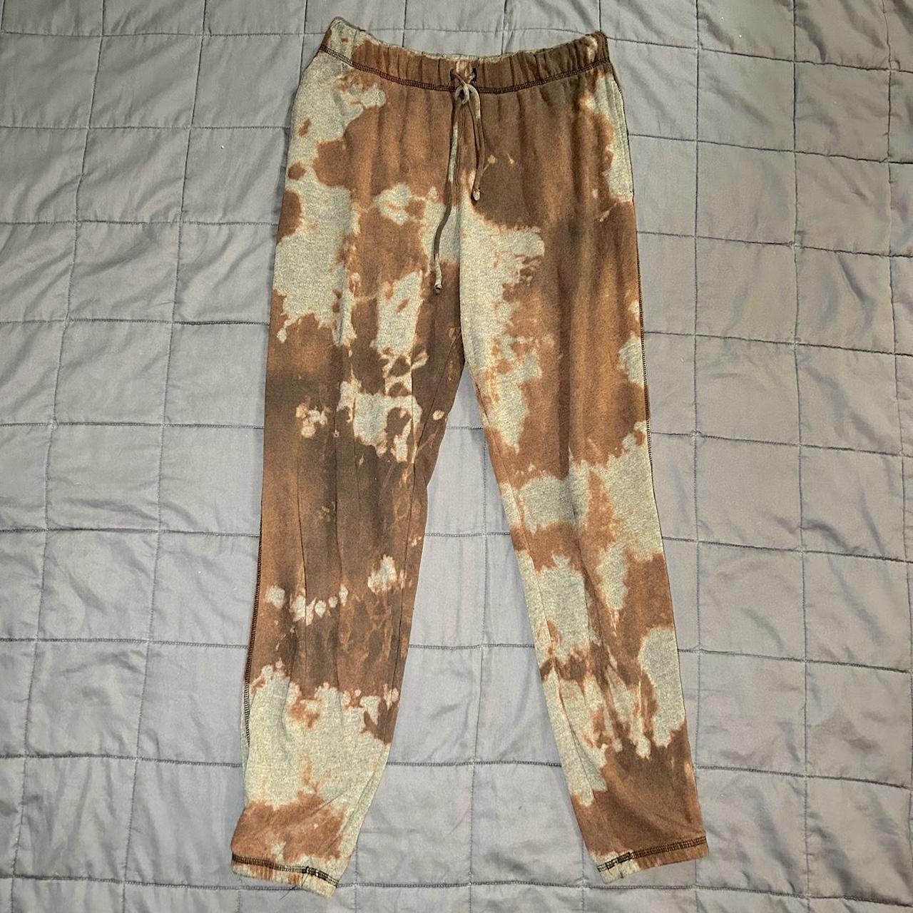 Custom bleached cuffed sweatpants🤎☑️ FREE SHIPPING❤️ Depop