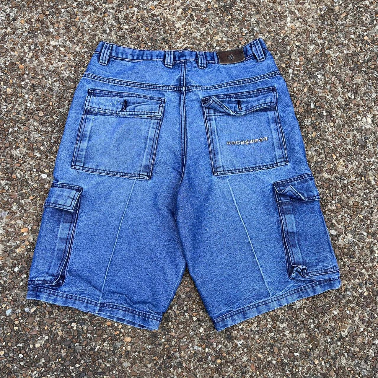 Y2K Rocawear Jorts Size-38 Condition-10/10 Dm for... - Depop