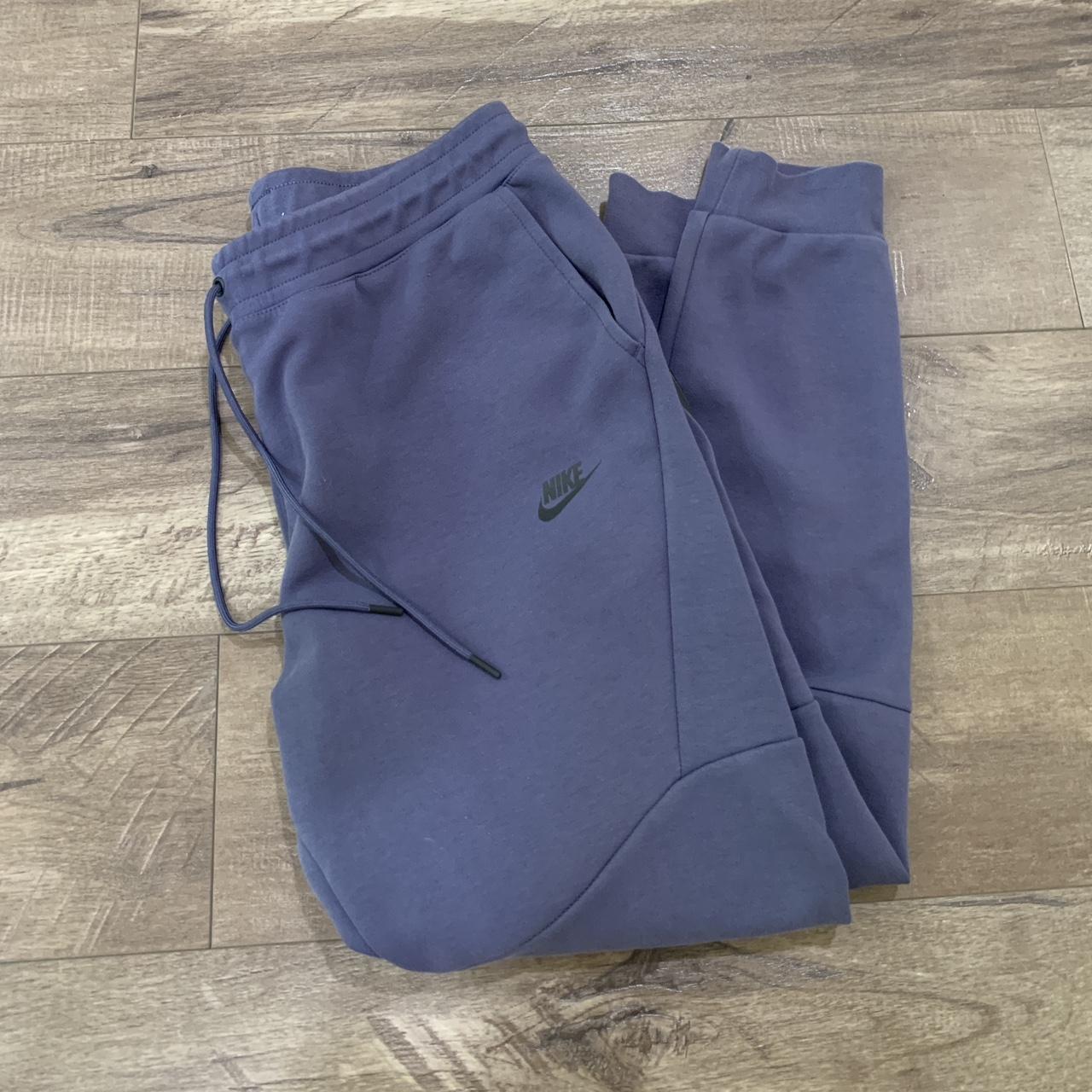 Navy blue Nike tech pants Amazing condition no flaws... - Depop