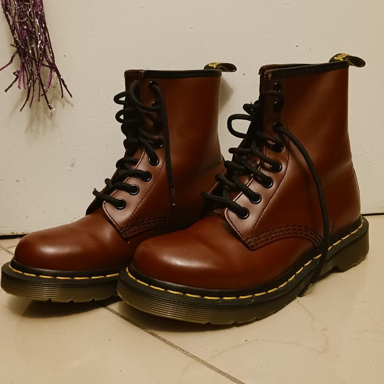 Dr martens 1460 oak sales analine