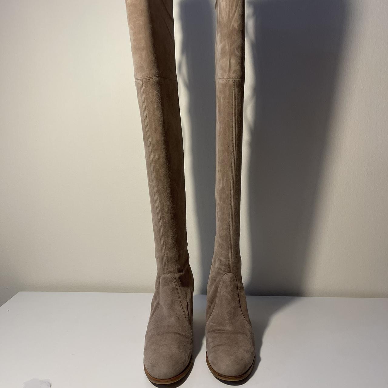 Stuart weitzman boots on sale beige