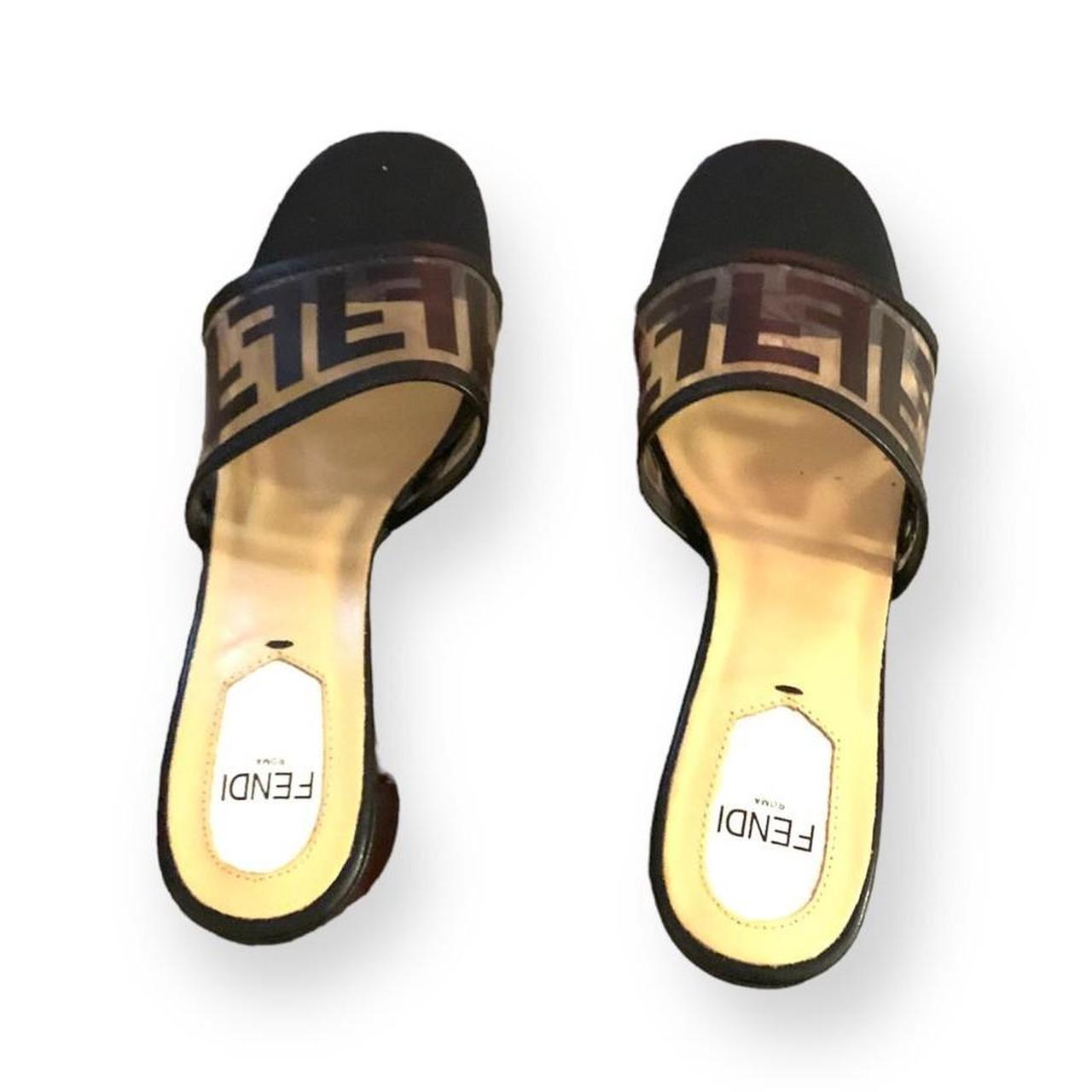 Black, Fendi mini heels, perfect for the... - Depop