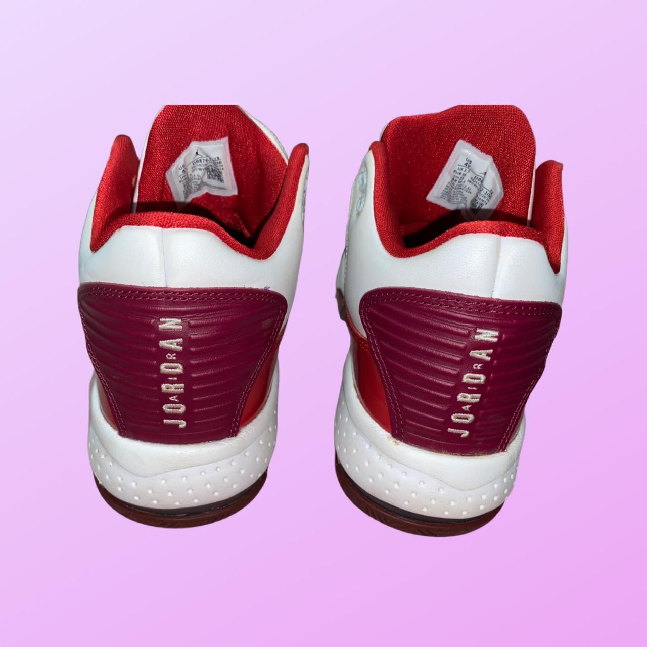 Jordan Red and White Trainers (3)