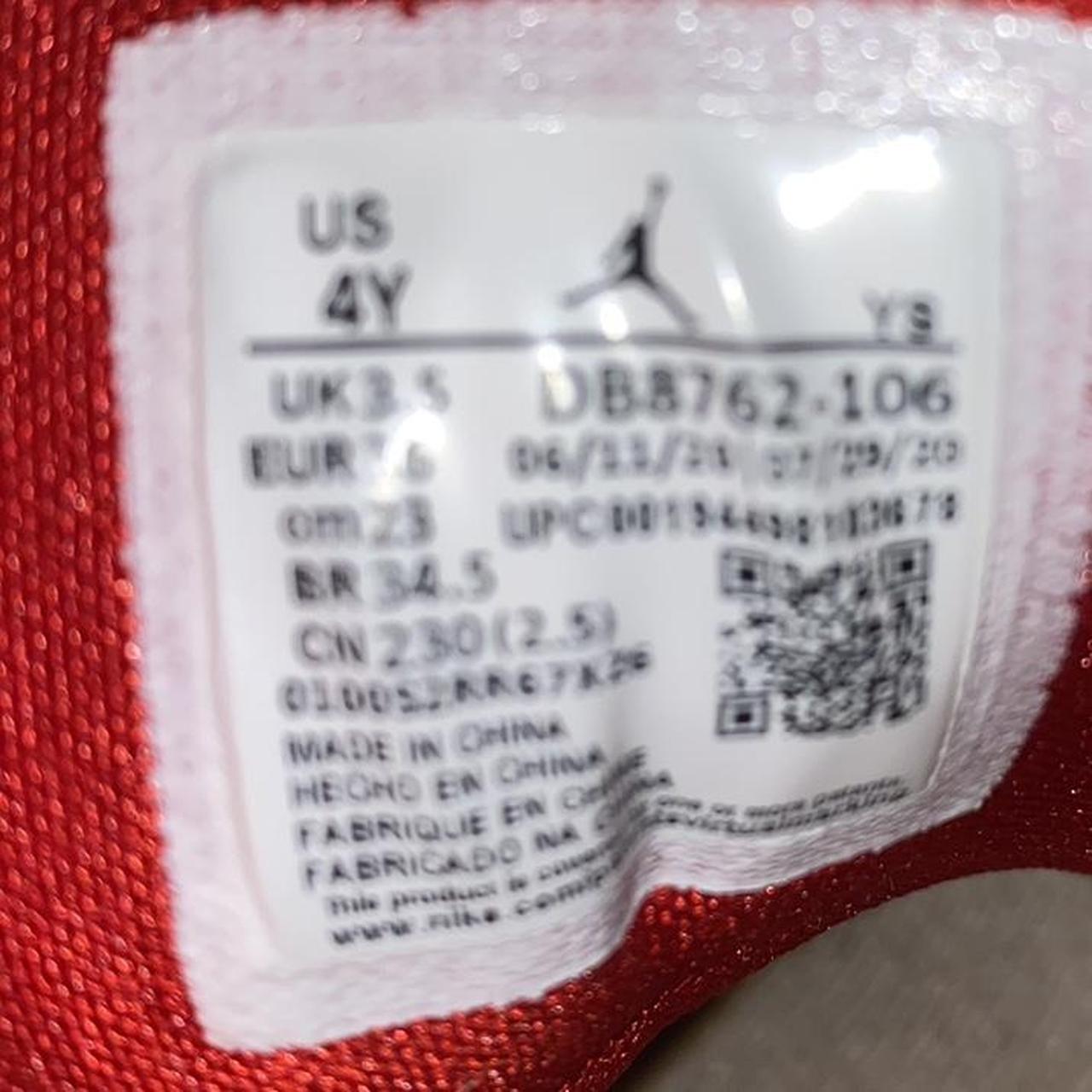 Jordan Red and White Trainers (4)