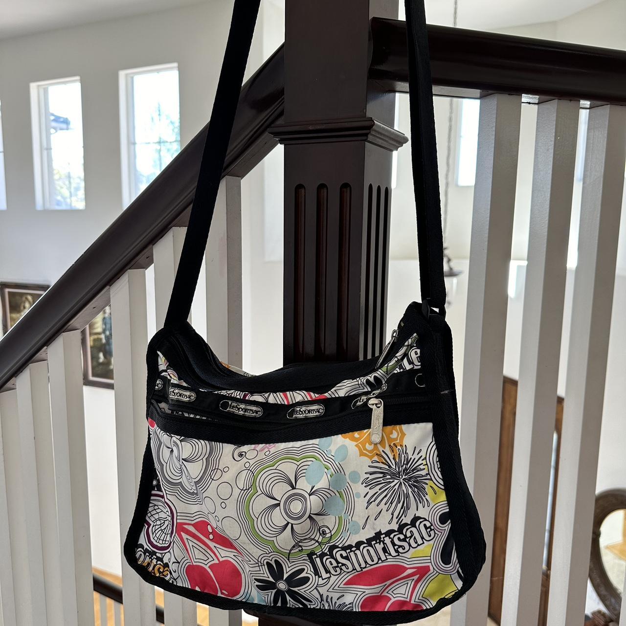 lesportsac multicolor zip closure shoulder... Depop
