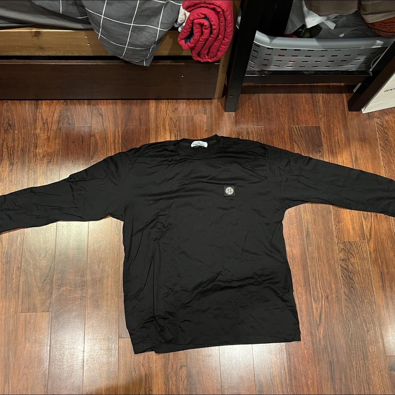 Stone Island Men's Black Jumper | Depop