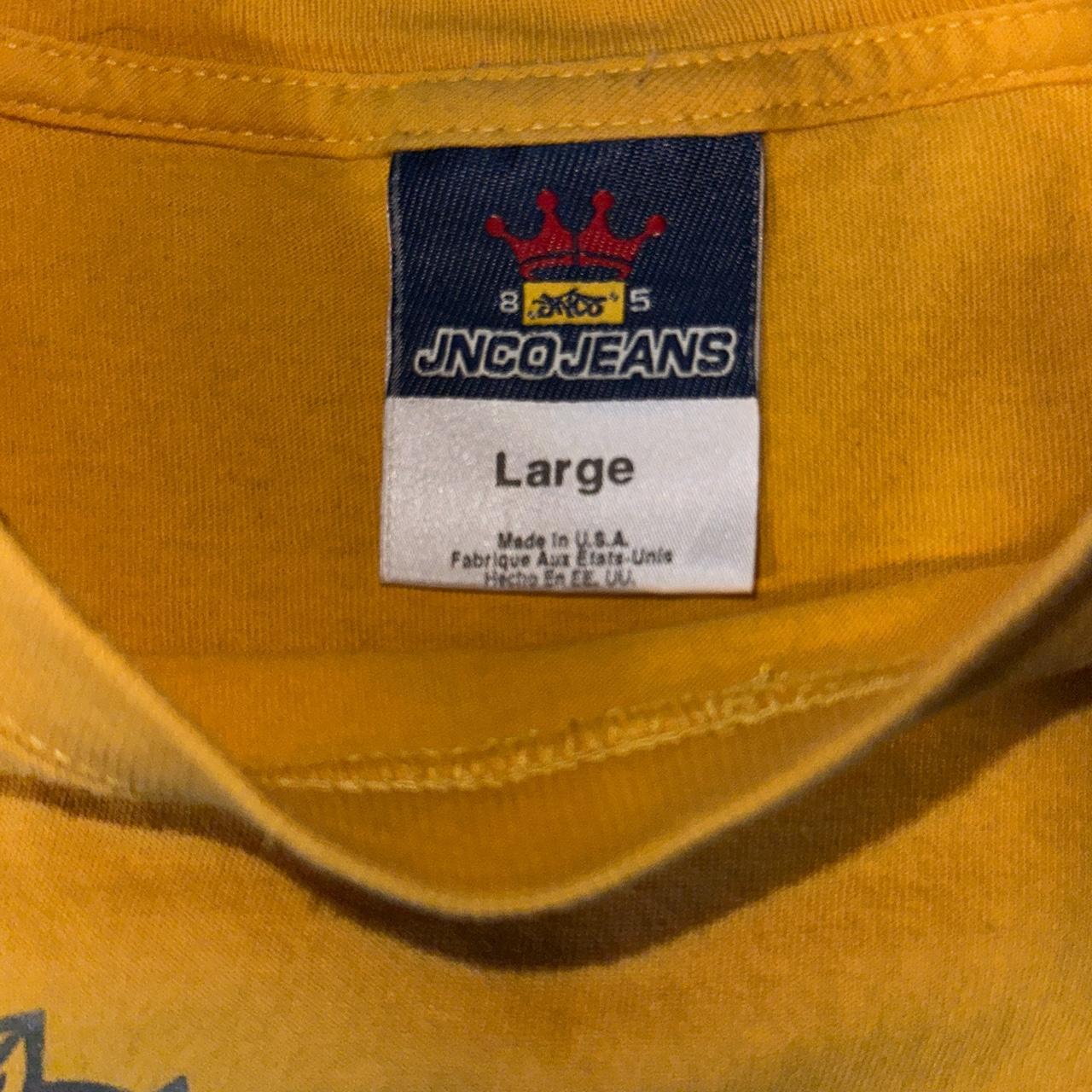 JNCO Men's Yellow T-shirt | Depop