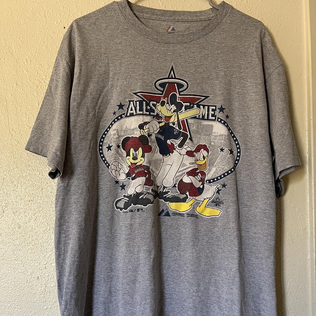 Chicago Cubs 2010 All Star Game Shirt Mickey Mouse Majestic Classic Mickey  Large