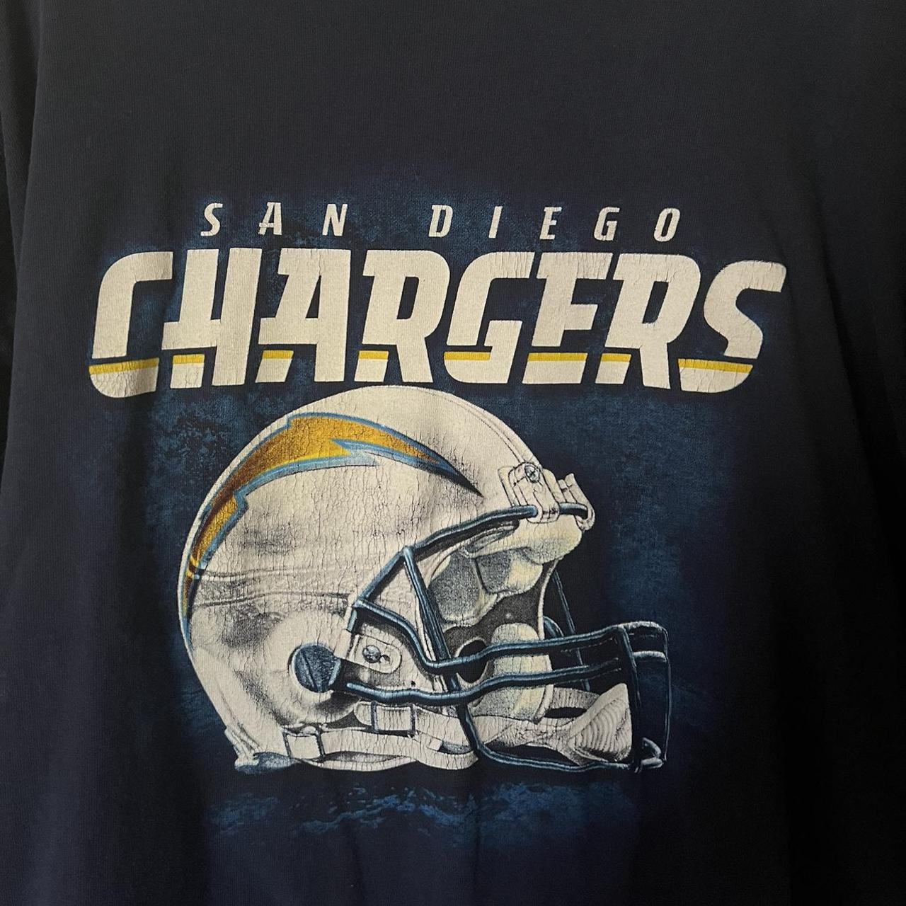 Vintage 90's Russell San Diego Chargers NFL tshirt - Depop