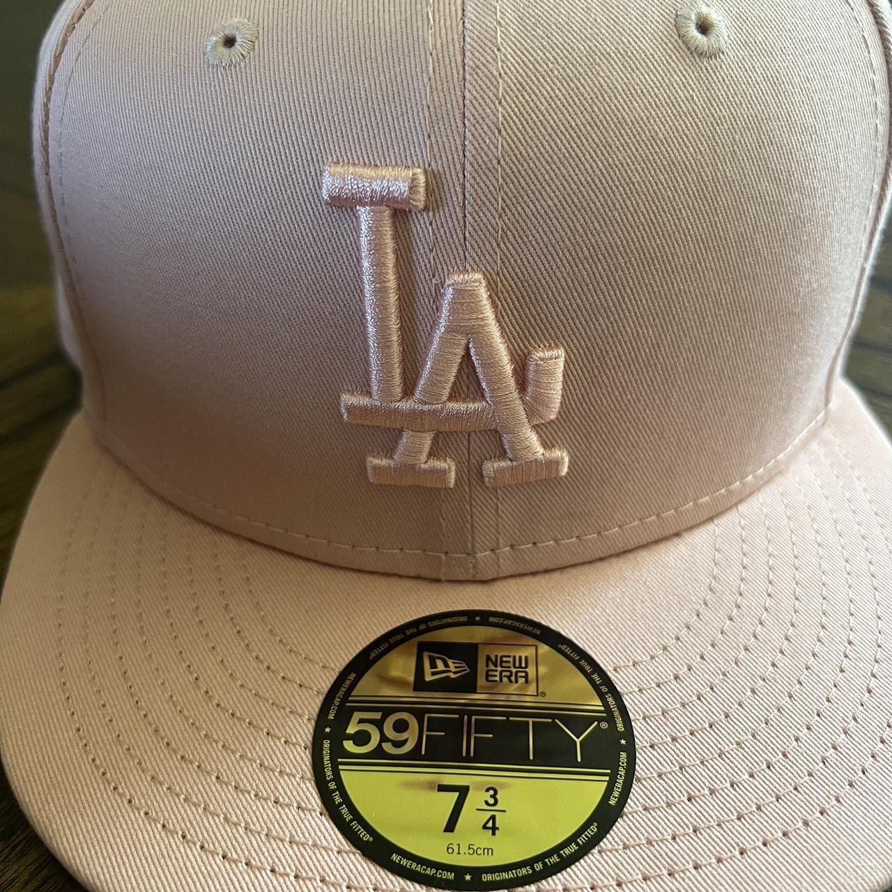 Los Angeles Dodgers New Era Blush Sky Tonal 59FIFTY Fitted Hat - Pink