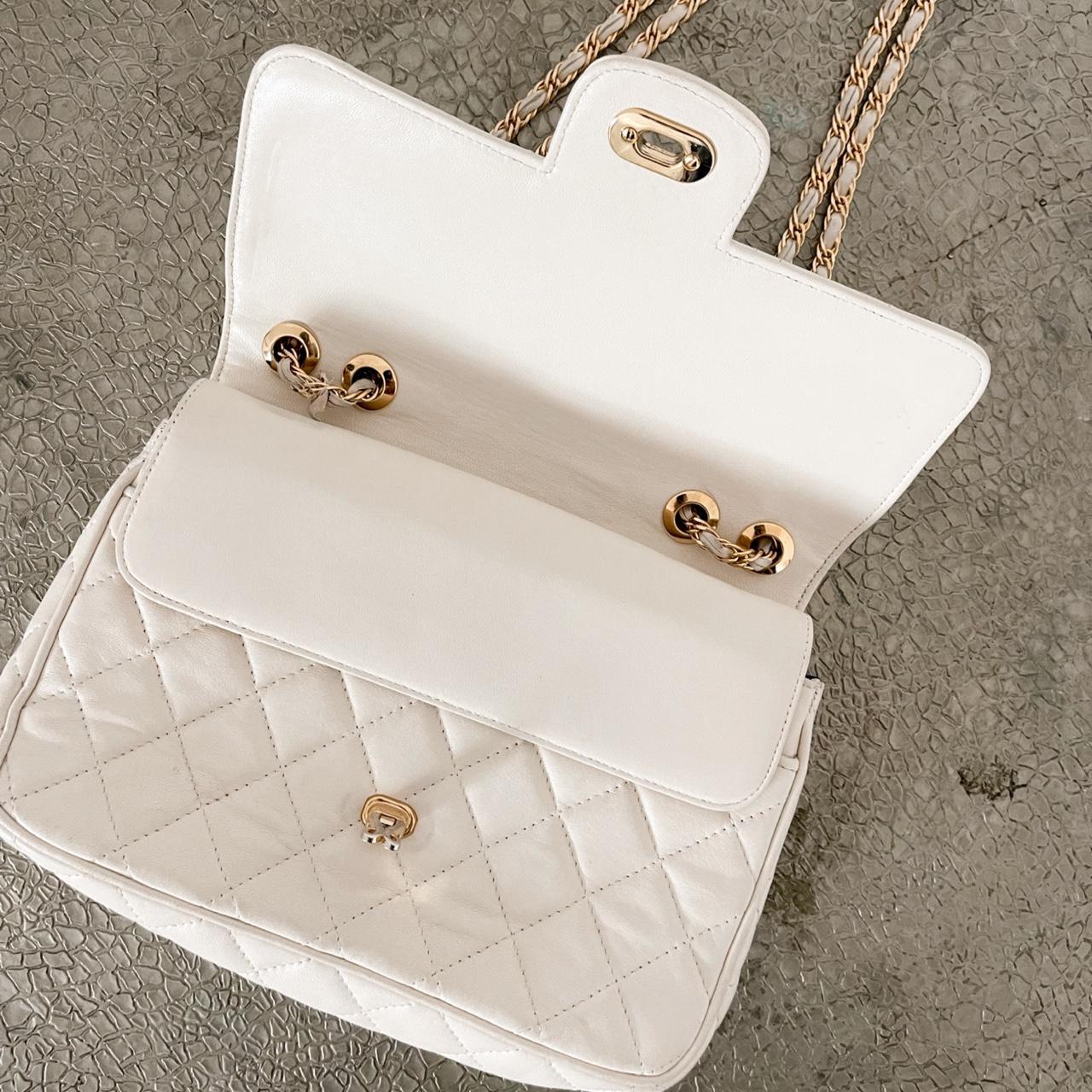 Gorgeous white/cream Vintage Calvin Klein Purse. - Depop