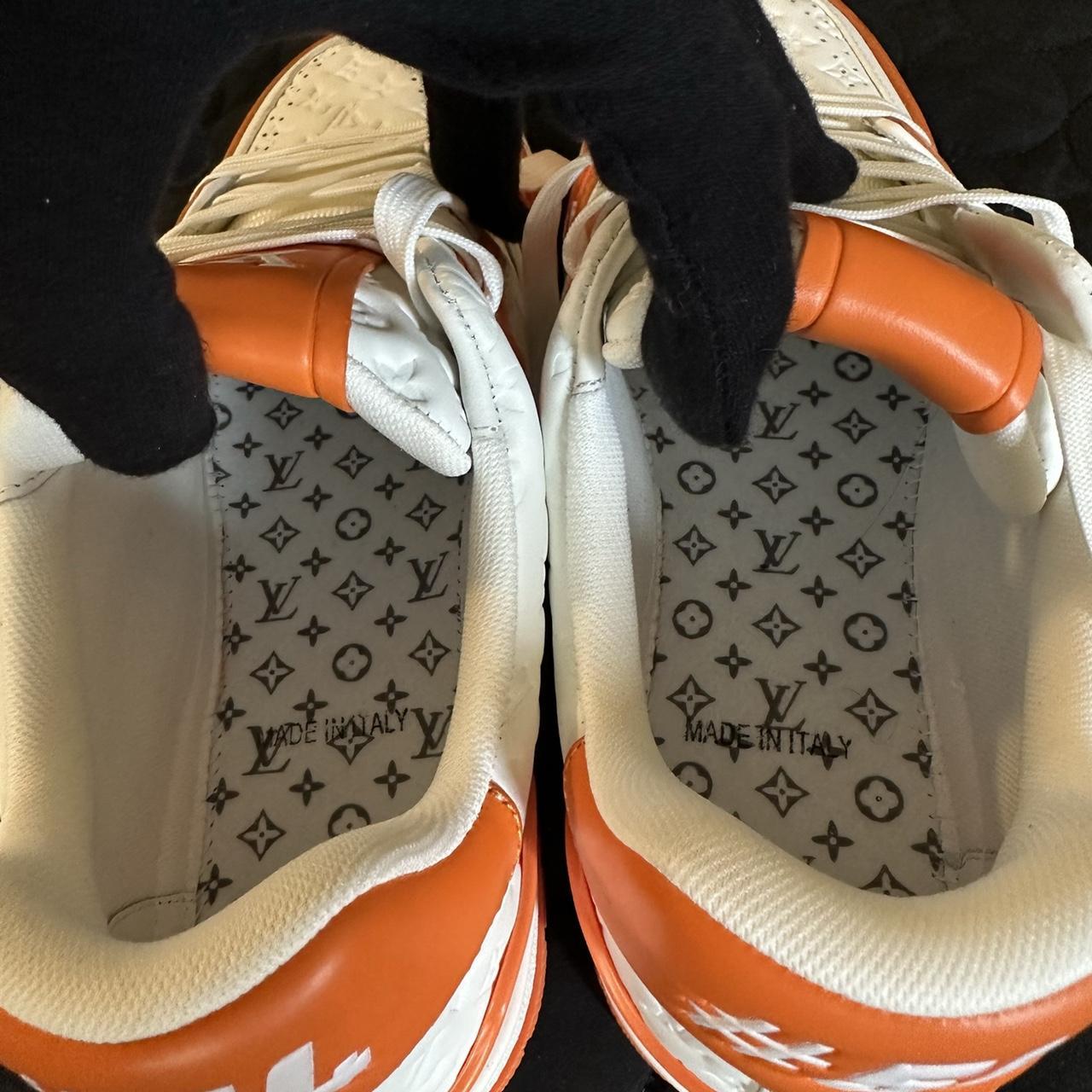 louis vuitton trainers orange mca