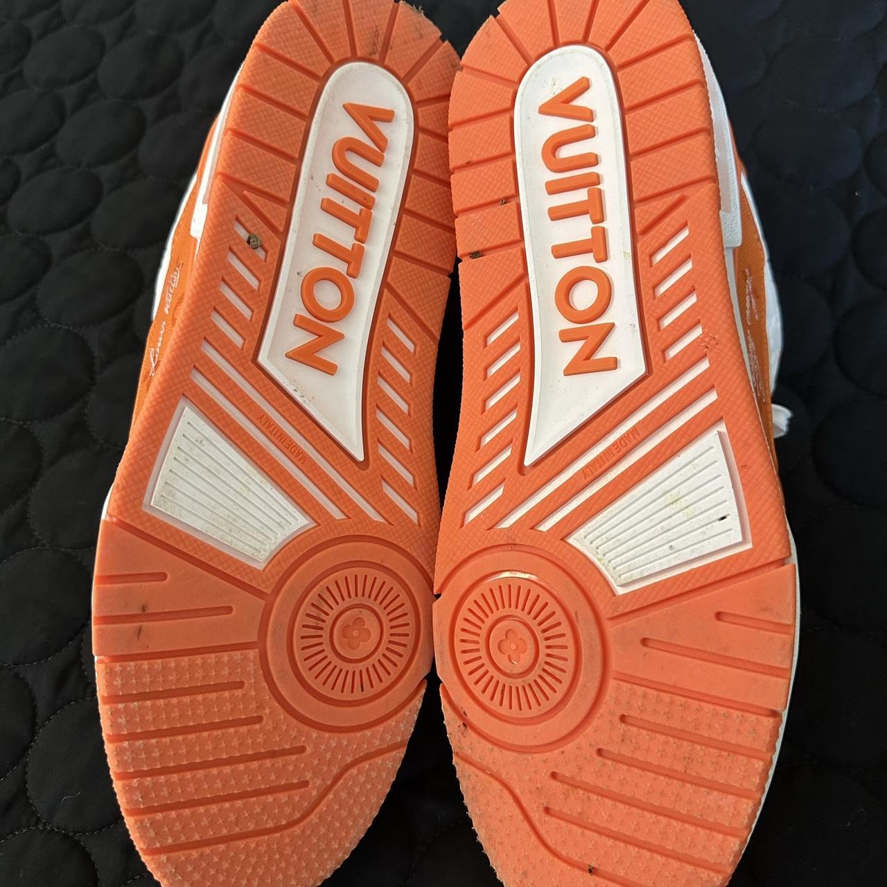 louis vuitton trainers orange mca