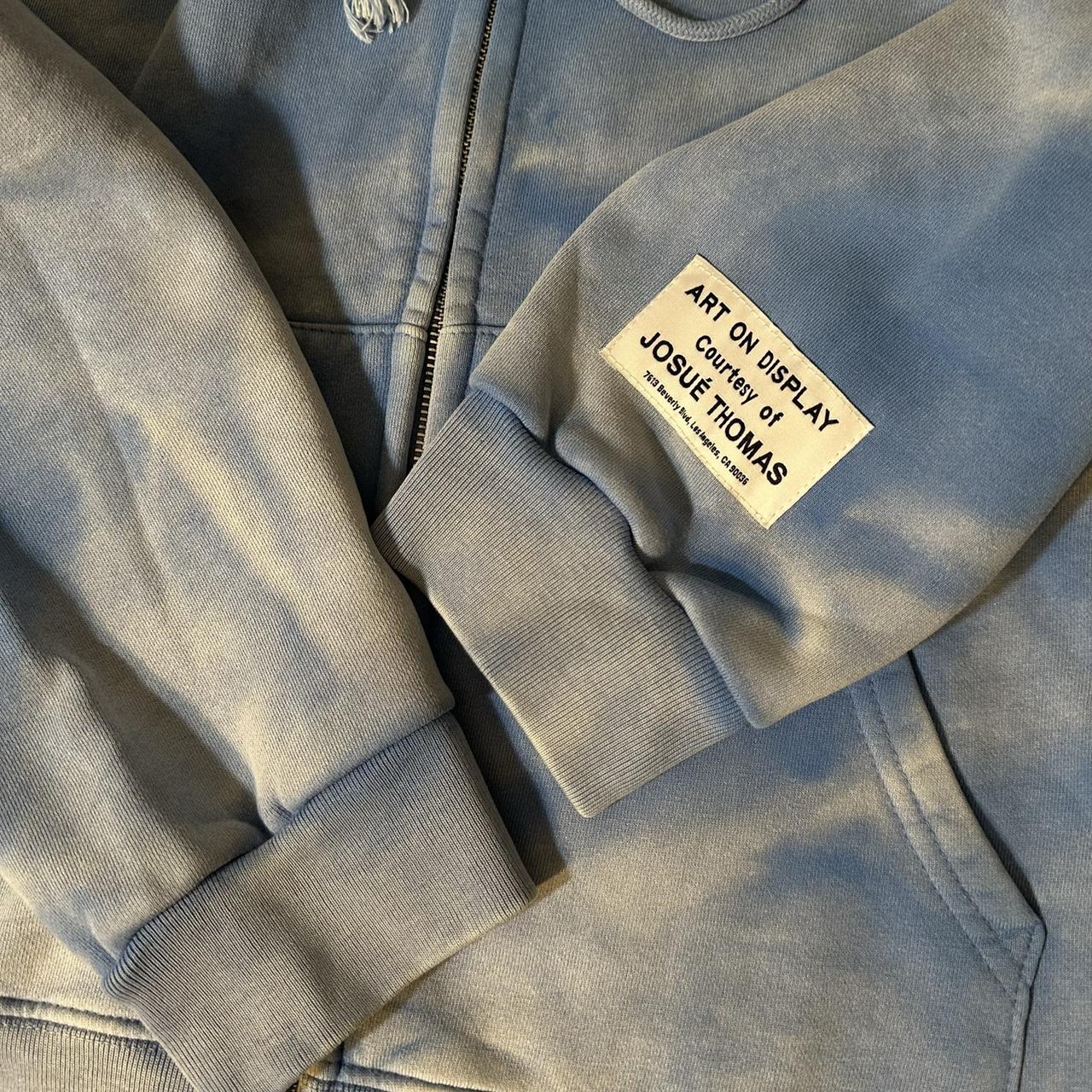 Gallery Dept Hoodie Gallery Dept Sun Faded Zip Up... - Depop