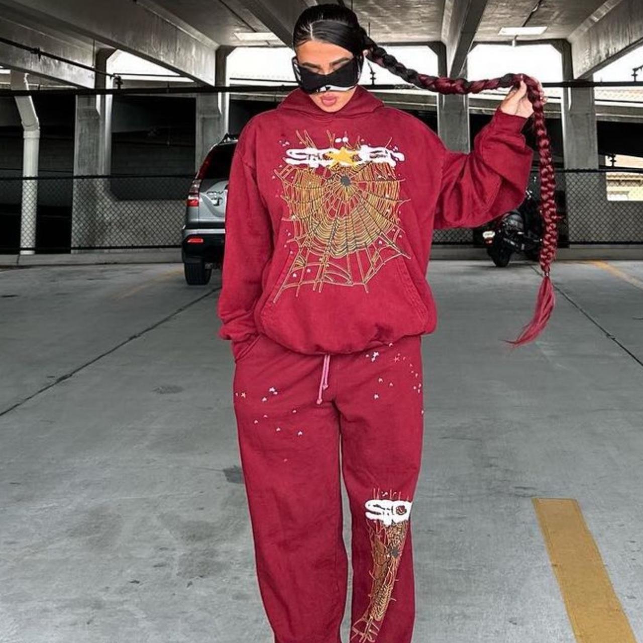 Sp5der Hoodie Maroon deals