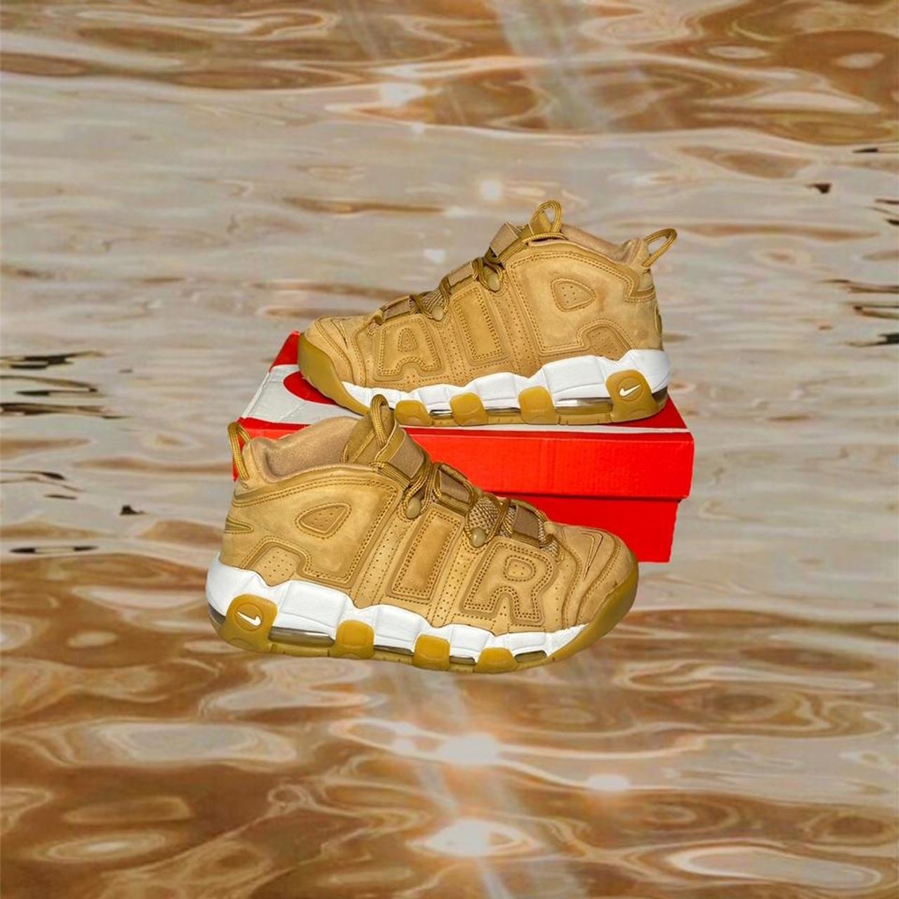 Uptempo flax on store feet