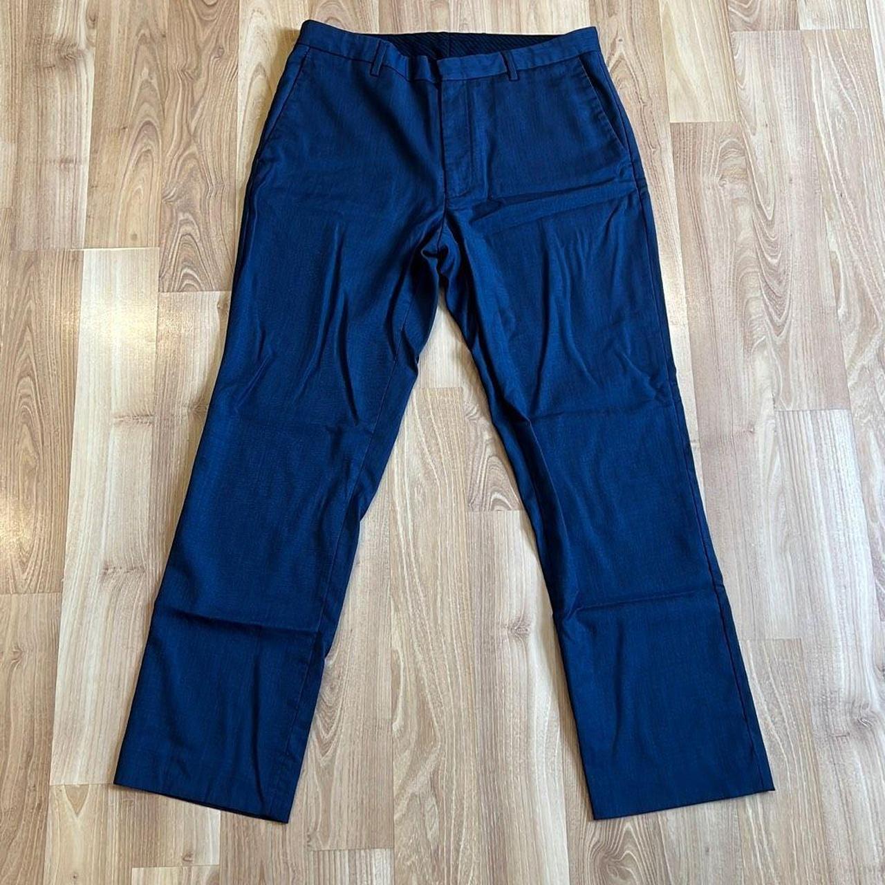 J.Crew Men's Blue Trousers Depop