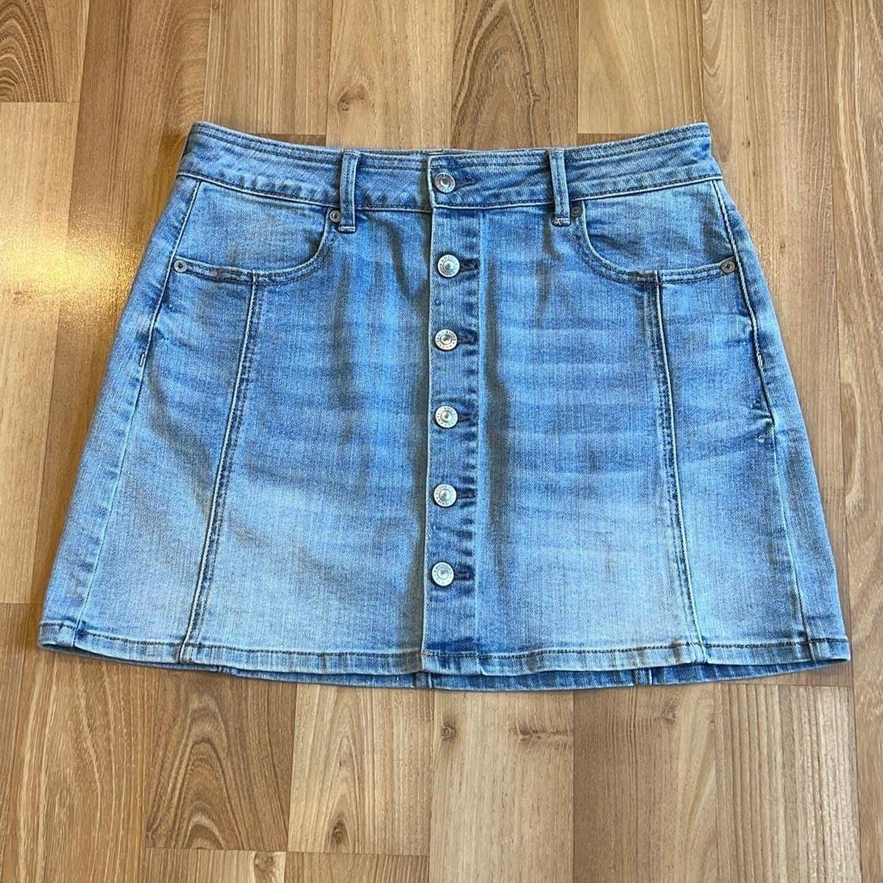 American eagle hotsell button front skirt