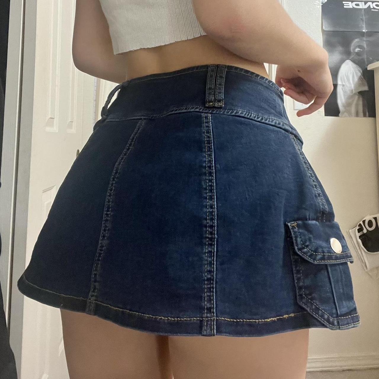 Urban Outfitters Women's Blue Skirt | Depop