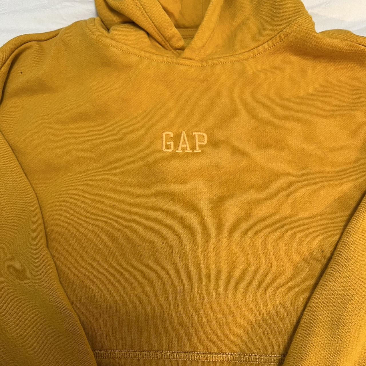 Gap Women's Yellow Hoodie Depop