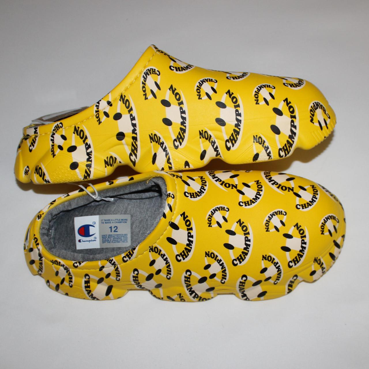 Yellow sales champion slippers