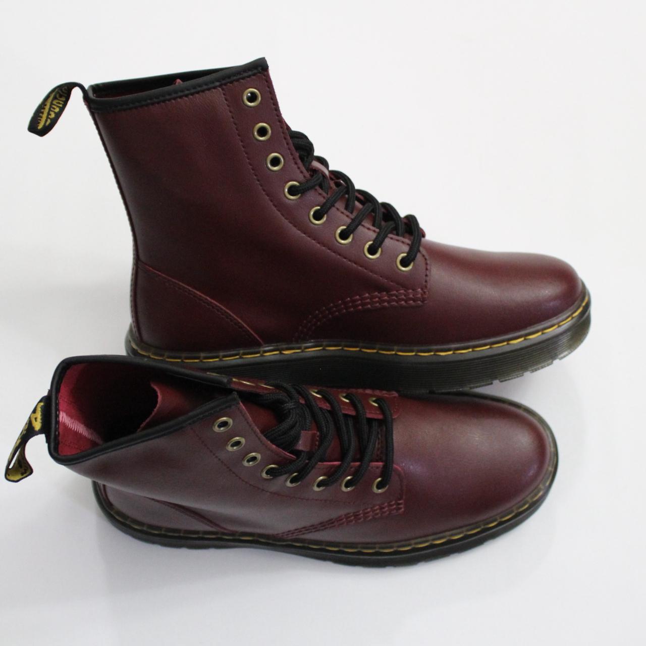 dr martens wilde temperley boots in cherry red