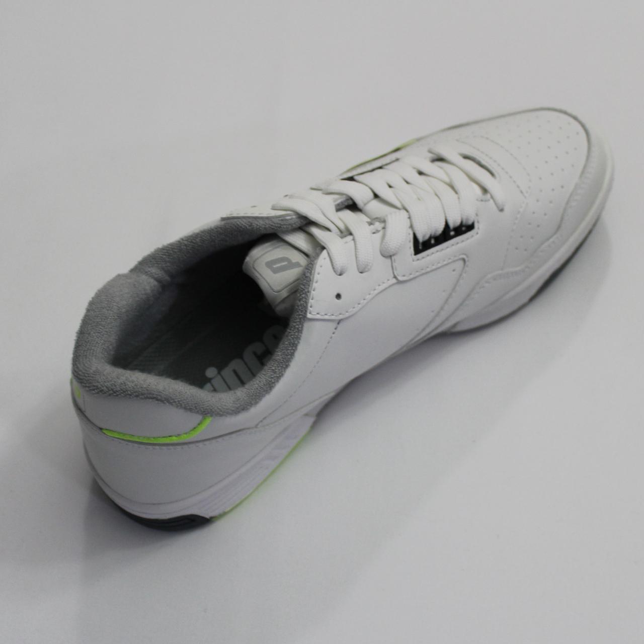 PRINCE FST 838 WHITE-NEON LIME LACE UP SNEAKER US | Depop