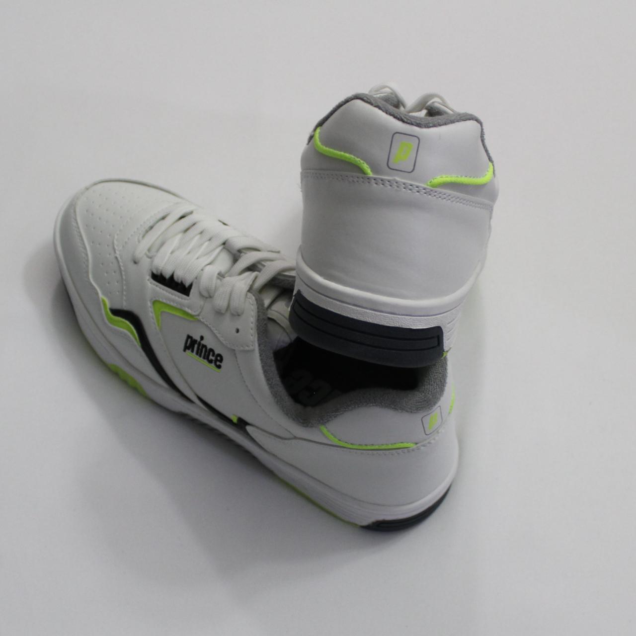 PRINCE FST 838 WHITE-NEON LIME LACE UP SNEAKER US | Depop