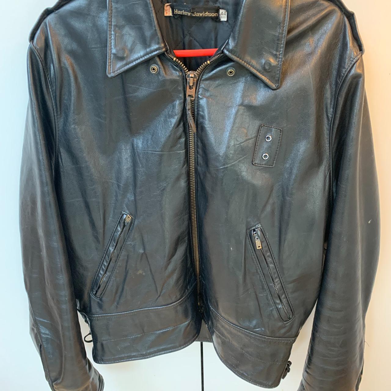 Harley Davidson Vintage Motorbike Jacket. Men's Size... - Depop