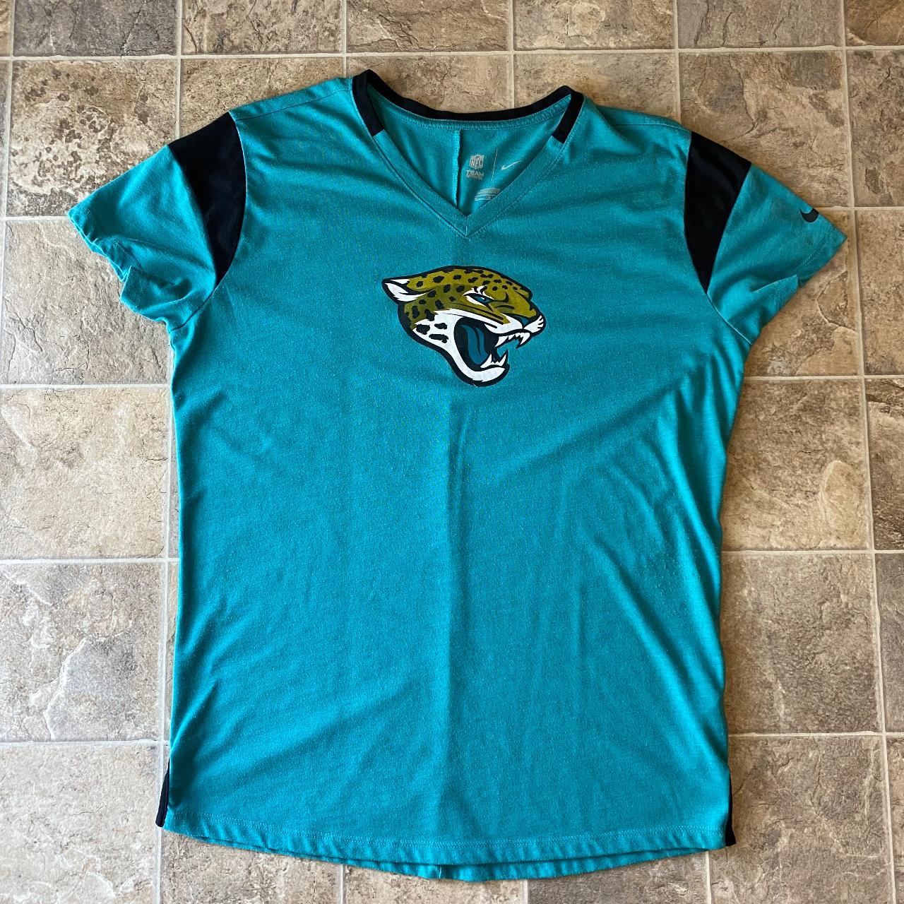 Nike, Tops, Jacksonville Jaguar Jags Nike Shortsleeved Teal Drifit T Shirt