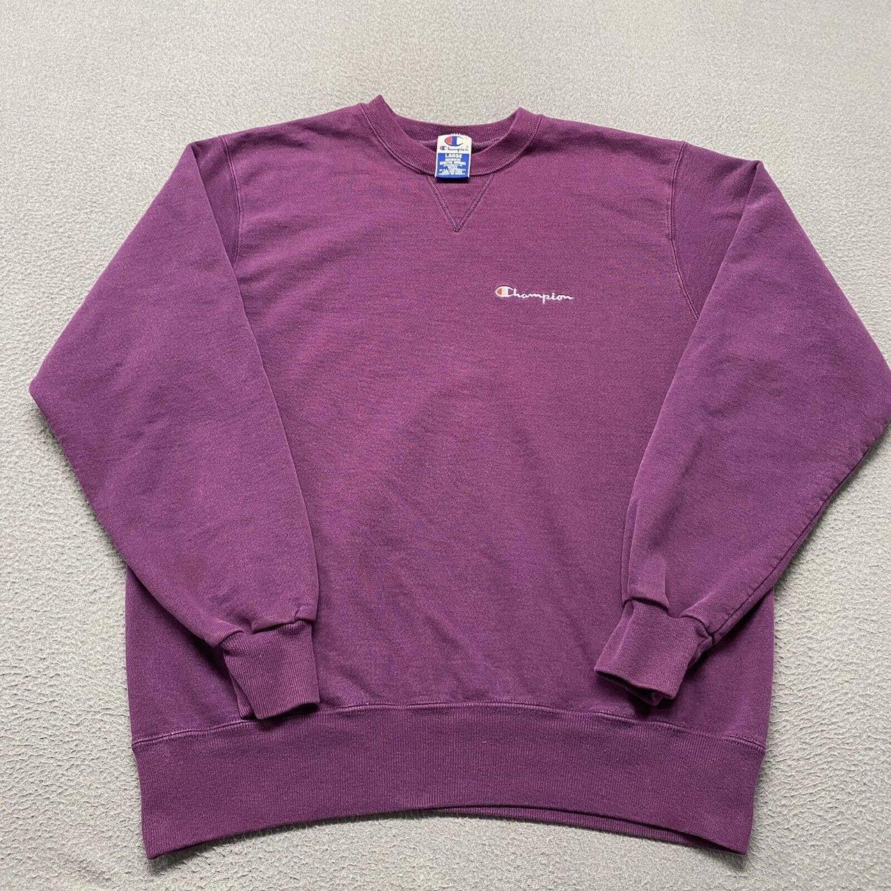 Champion purple clearance sweater