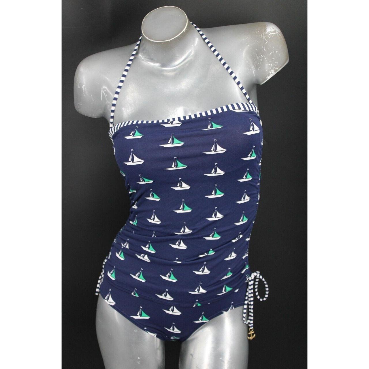 Tommy Bahama Women's Blue Swimsuitonepiece Depop