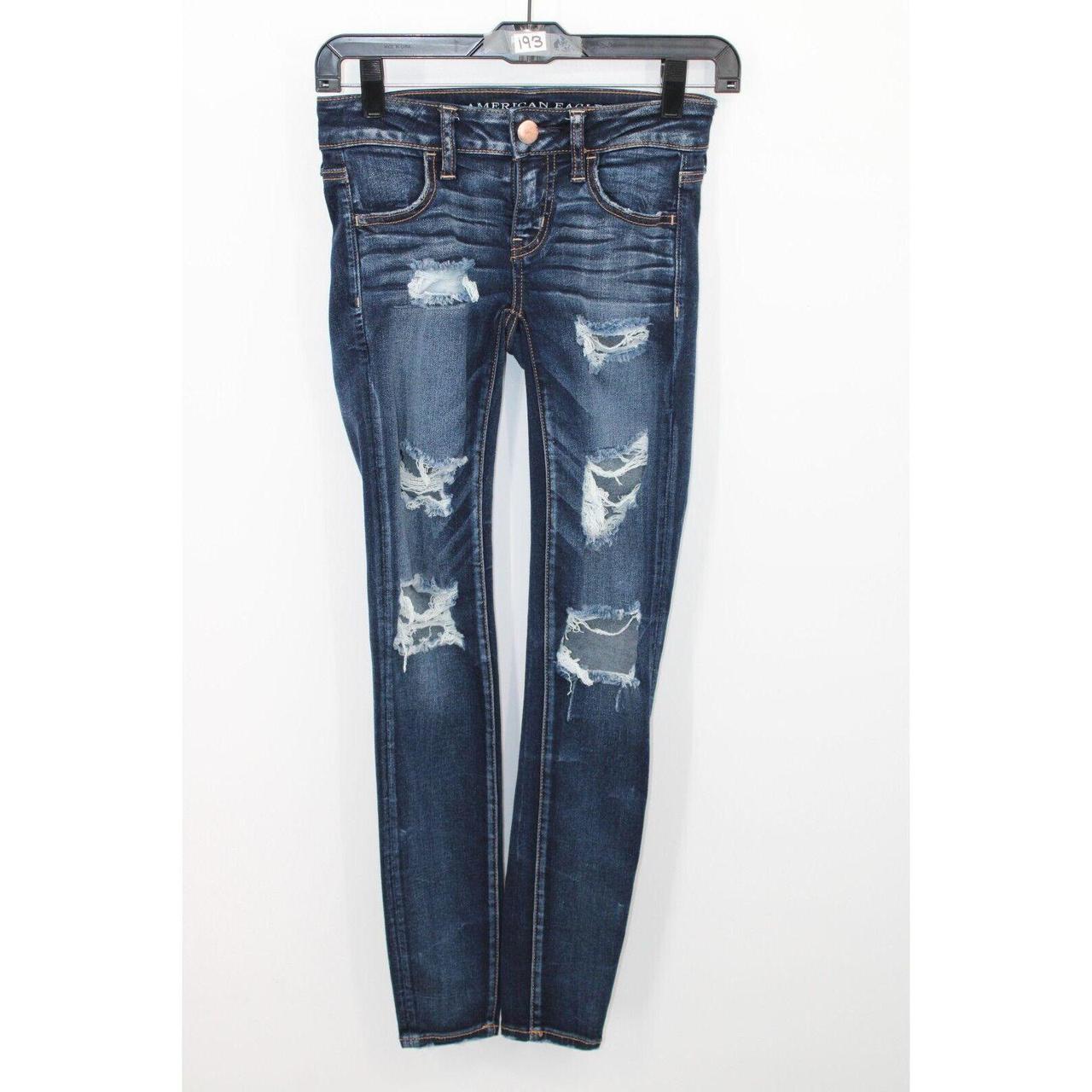 American Eagle Skinny Jeans Distressed Ripped