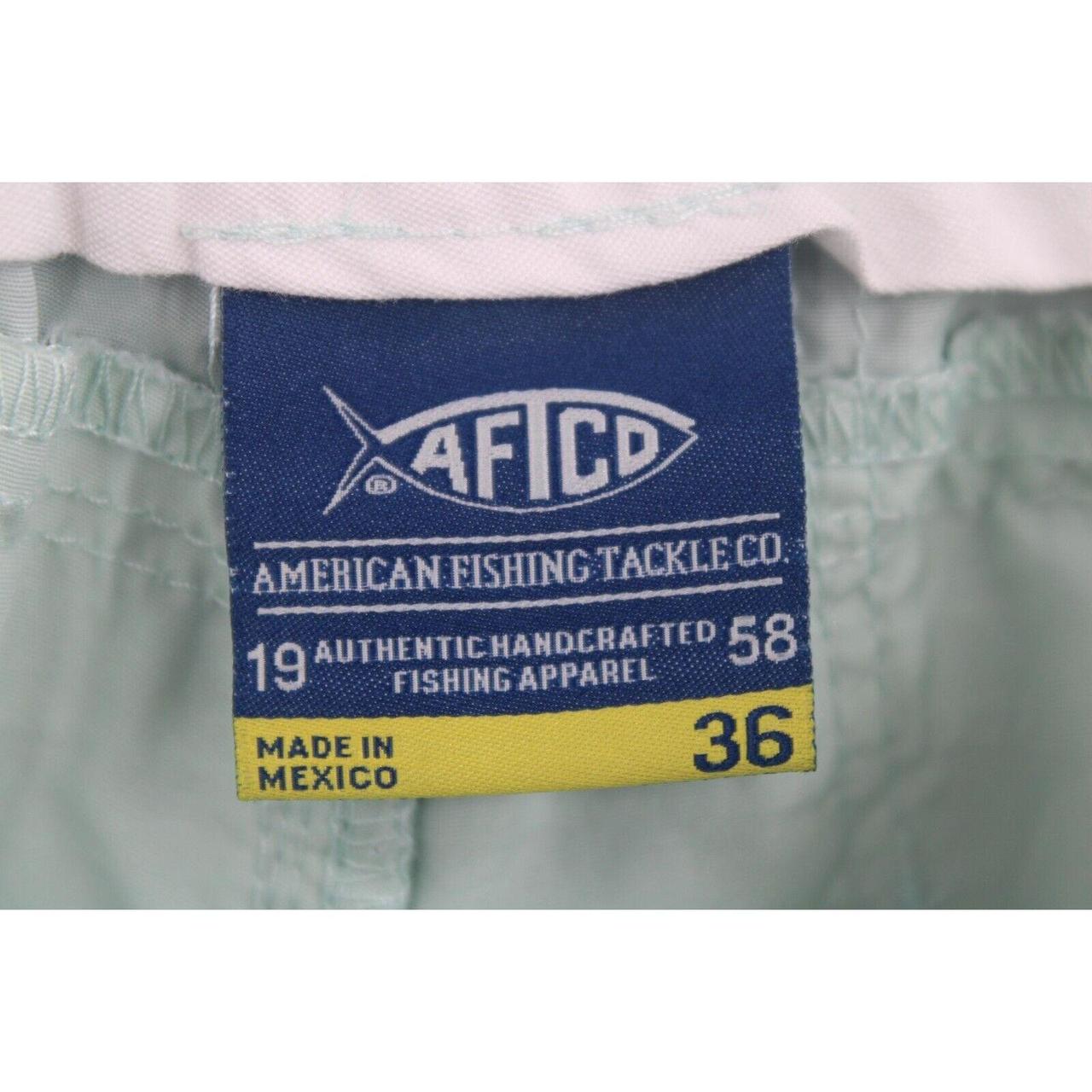 AFTCO MINT GREEN FISHING SHORTS MENS SIZE 36 GREAT - Depop