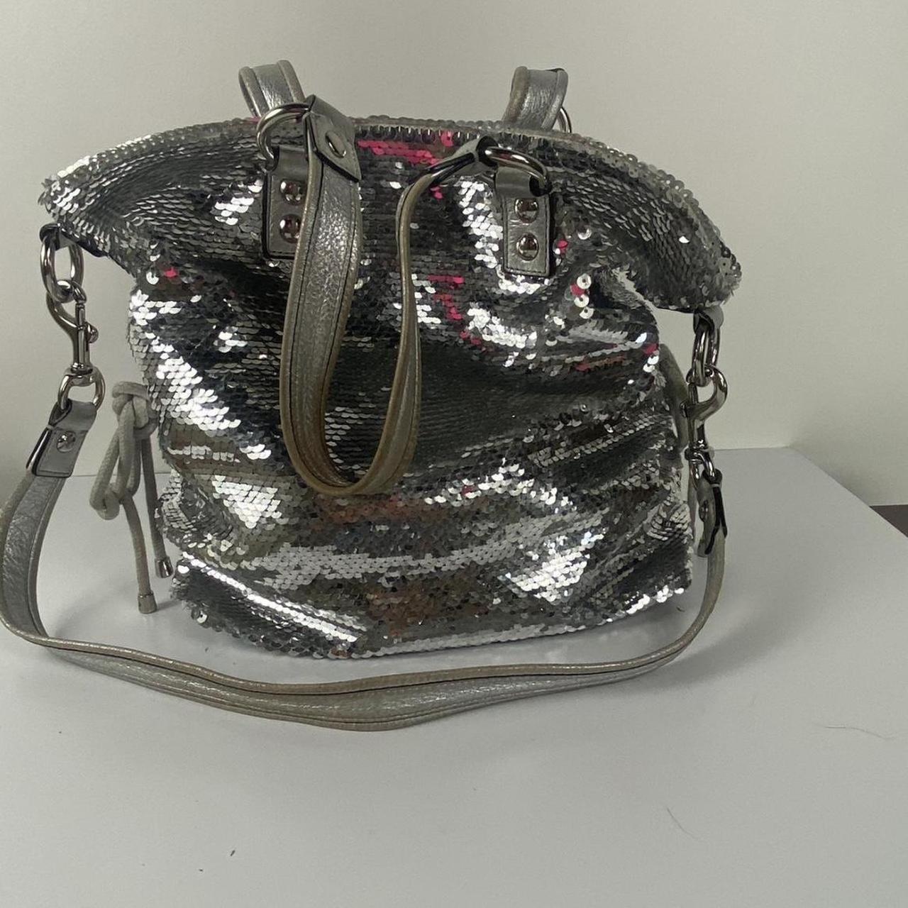 LIMITED EDITION coach poppy sequin spotlight silver | Depop