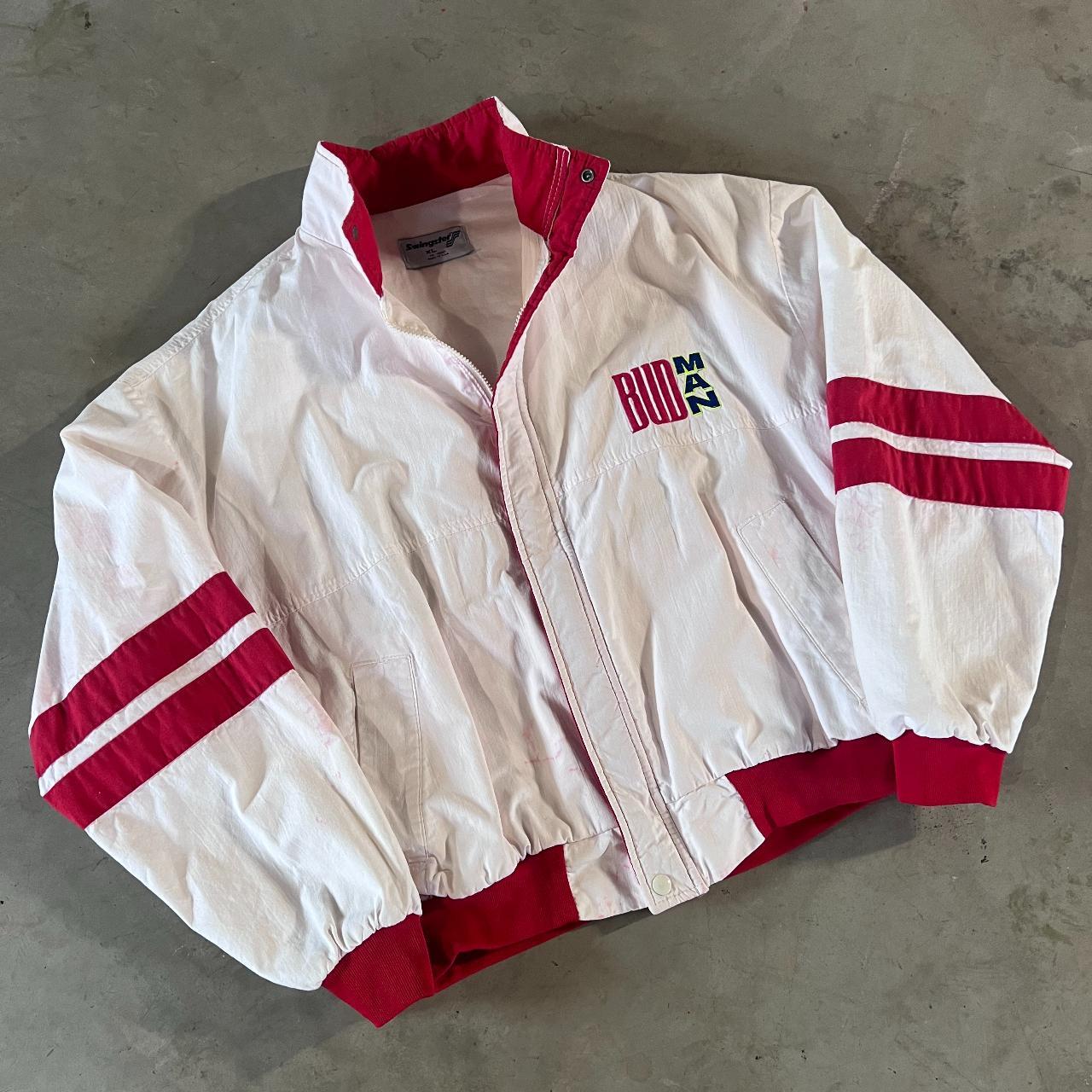 🔥 80s super rare vintage Budweiser Jacket (size... - Depop