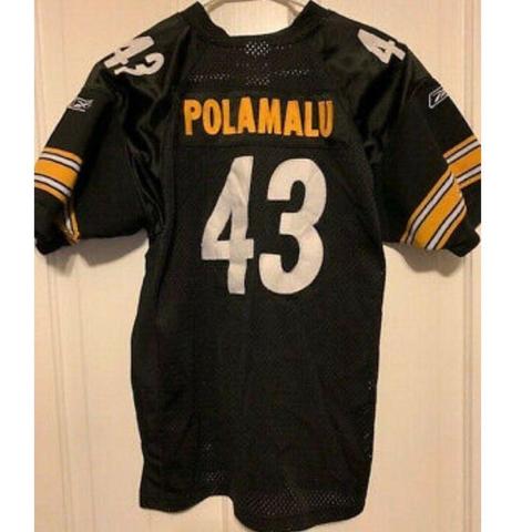 PITTSBURGH STEELERS TROY POLAMALU SIZE YOUTH LARGE - Depop