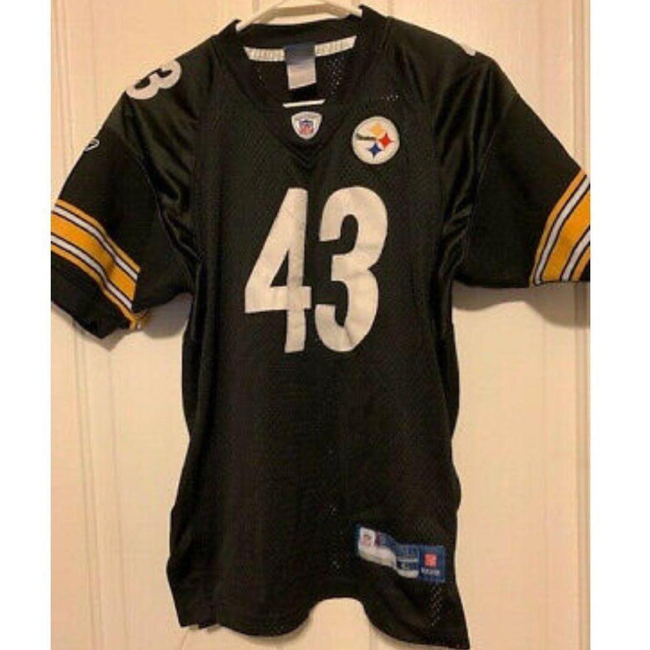 PITTSBURGH STEELERS TROY POLAMALU SIZE YOUTH LARGE - Depop