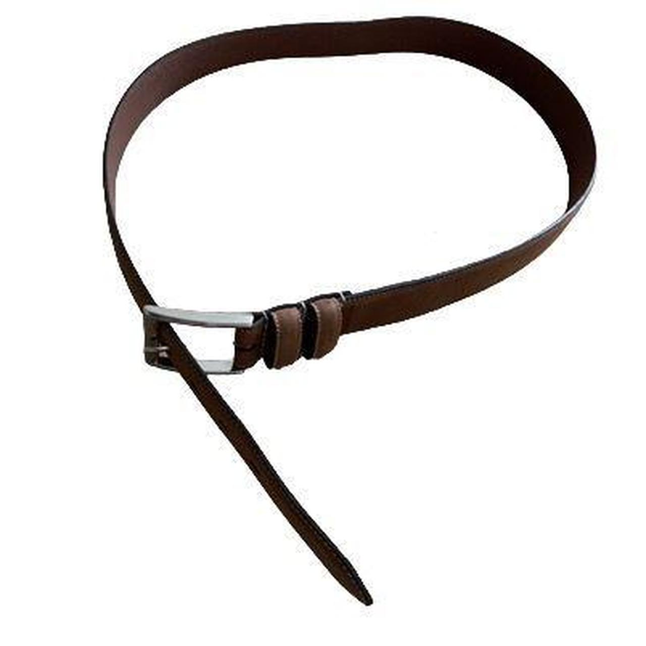 Size 36 Brown Leather Belt. No brand name on belt