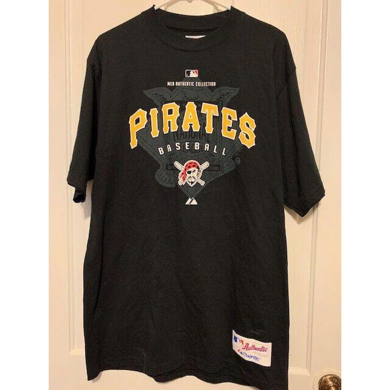 Black MLB Majestic Pittsburgh Pirates T-Shirt. Size - Depop