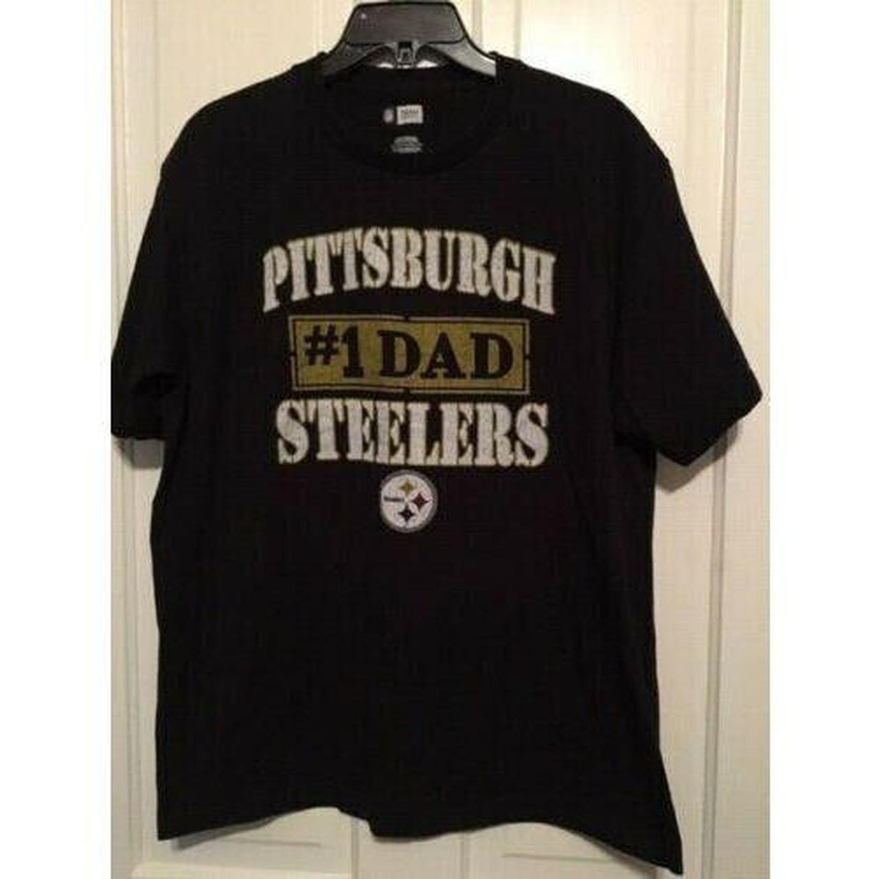 PITTSBURGH STEELERS #1 DAD SIZE LARGE T-SHIRT. 100% - Depop