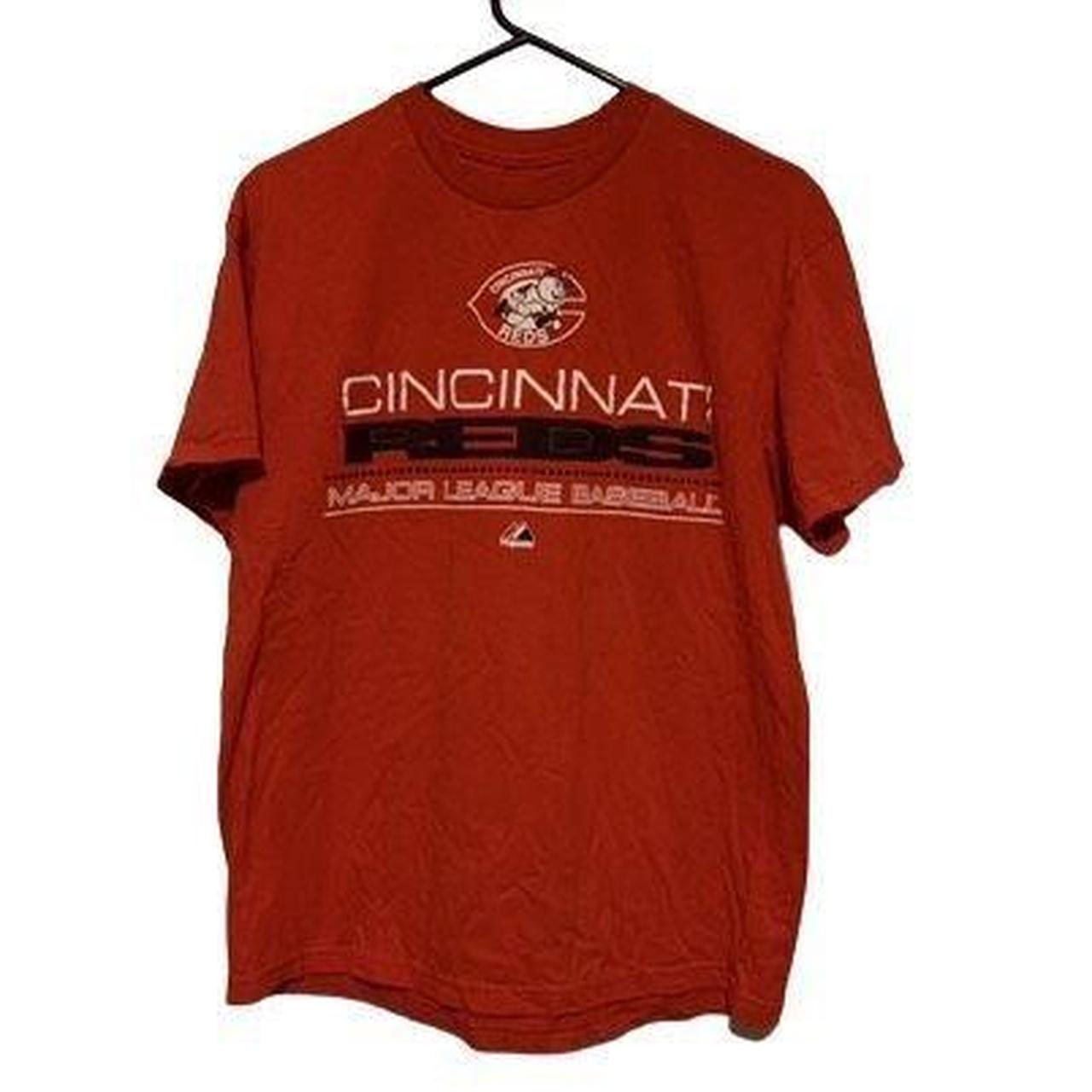 Cincinnati Reds Majestic Bigger Logo T Shirt